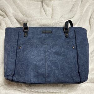 Sakroots Navy Floral Tote Bag 2 Straps EUC